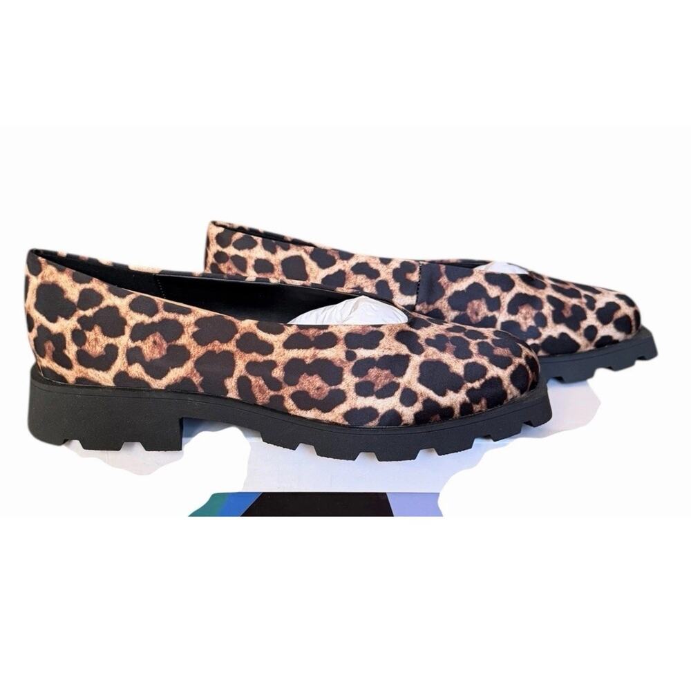 Katy Perry The Daarling Leopard Satin Lug Sole Loafers Women’s 11 NIB - Picture 6 of 12